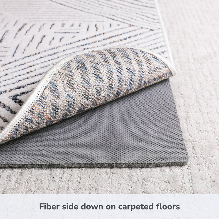 Rug Grip Natural Non Slip Rug Pad 12 x 15 ft by Slip-Stop, Gray