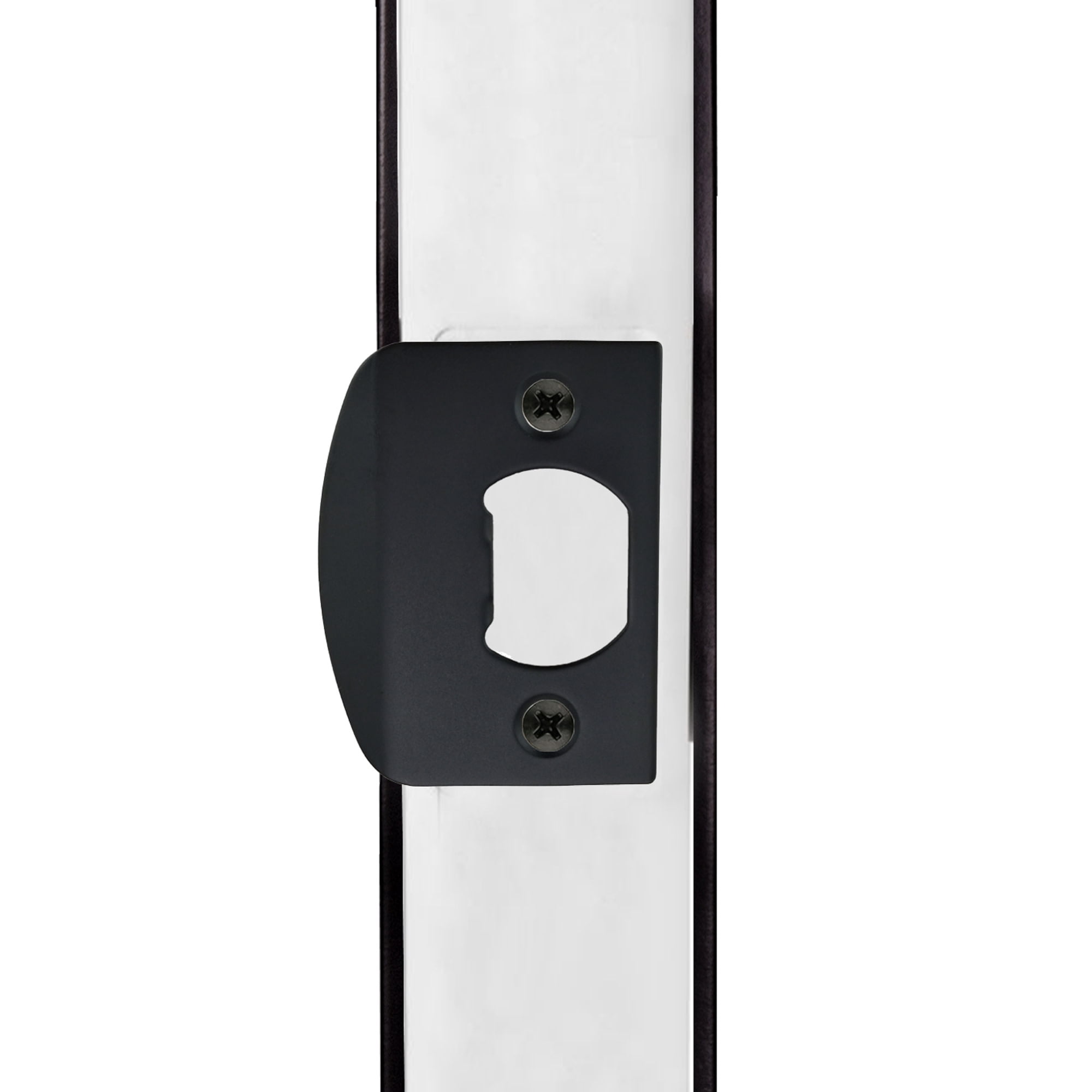Design House 779348 Full Lip Square Corner Strike Plate Matte Black