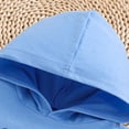 thumbnail image 4 of WUANDIXFA Baby Boy Summer Outfits Plaid Short Sleeve Baby Hooded Romper Baby Shorts 2 Pcs Toddler Boys Clothes (Blue, 0-3 Months), 4 of 8