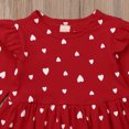 thumbnail image 4 of Bagilaanoe Toddler Baby Girl Valentine's Day Dress Heart Pattern Long Sleeve Ruffle A-line Princess Dresses + Headband 6M 12M 18M 24M 3T Kids Casual Swing Sundress, 4 of 6