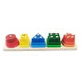 thumbnail image 4 of Juego de juguetes de matemáticas de clasificación de formas geométricas de madera para bebés Montessori educativo (G) Ehuebsd libre de BPA, 4 of 8