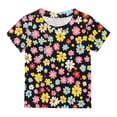 thumbnail image 6 of Lovzfmll Toddler Girl's T-Shirts, Graphic Print Short Sleeve Tee, Casual Loose Fit Pullover Graphic Tees for 3-4 Years, 6 of 7