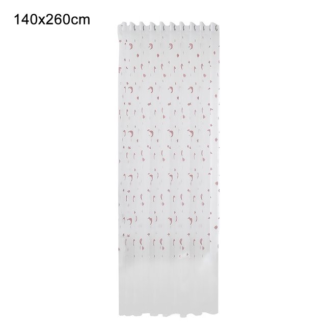 Cortina transparente bordada, cortina de gasa para ventana, para balcón, dormitorio, comedor, 140x260cm, rosa, 1 pieza Sweethay LF0160-06B