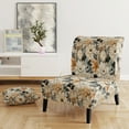 thumbnail image 2 of Designart "Pristine Blossoms Of Paradise I" White Floral Upholstered Accent Chair - Cottage Arm Chair For Living Room, 2 of 5