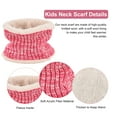 thumbnail image 6 of Kids Winter Hat Gloves Scarf Set, Girls Toddler Children Beanie with Pom Knit Neck Warmer Gaiter Mittens Fleece Lined Set for 3-12 Years Old, 6 of 8