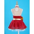 thumbnail image 4 of TSSOE Girls Christmas Santa Claus Leotard Dress Princess Ballet Dance Tutu Dress Dress Up Xmas Outfit Red 4, 4 of 6