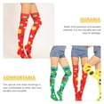 thumbnail image 4 of Miangastore Mardi Gras Socks Yellow Girls 4Pcs/Set 20.83x7.07x3.54 Inch, 4 of 8