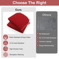 thumbnail image 6 of Panpaddle Outdoor Seat Pads Seat Cushions 4-Piece Solid Waterproof Patio Seat Chair Cushions 17"X16"X2" Rounded Square Patio Cushions, Wine Red, Set of 4, 6 of 9