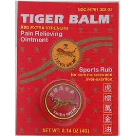 Tiger Balm Red Extra Strength Pain Relieving Ointment - .14 Oz