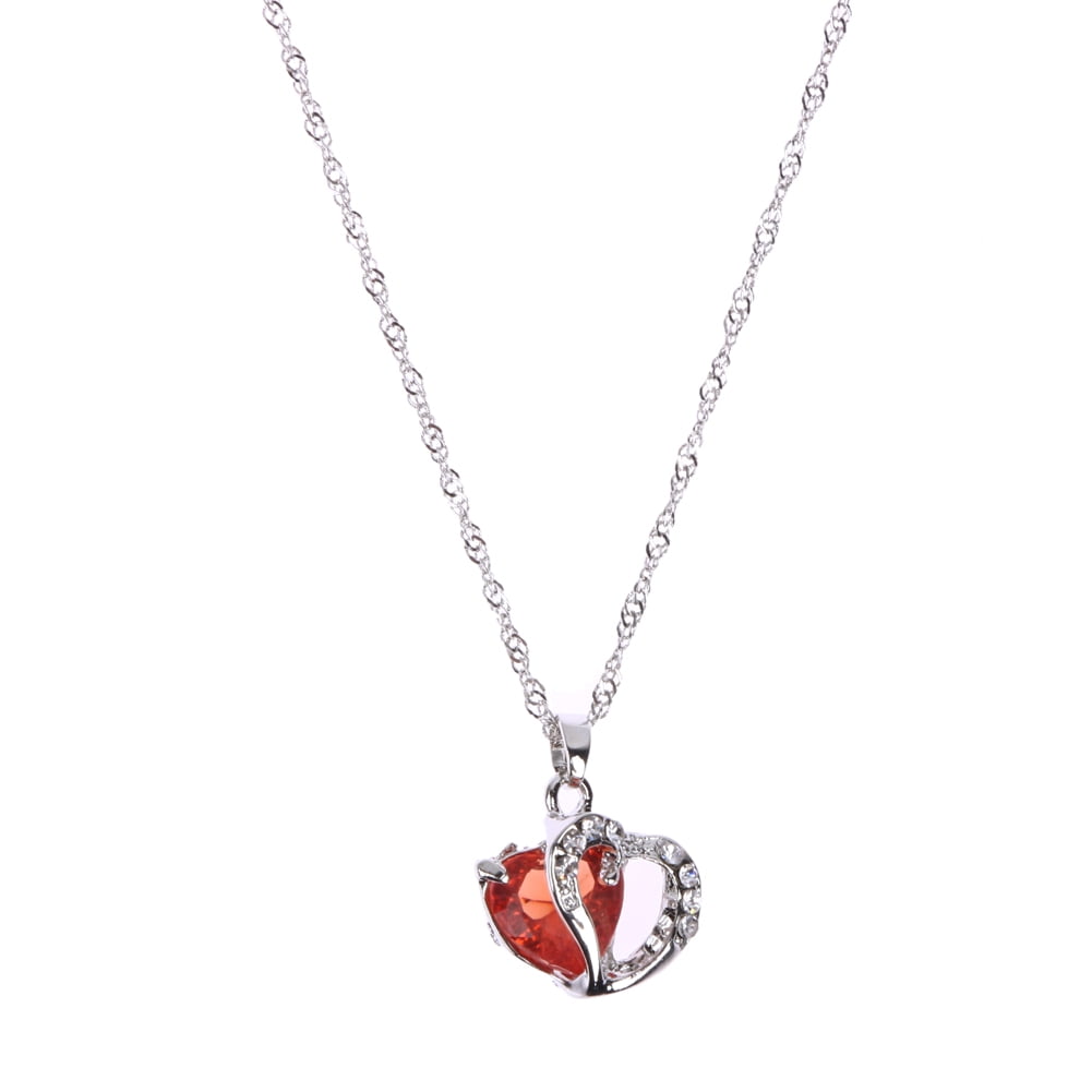 Details about   Silver Tone Black Enamel Heart Pendant Necklace 