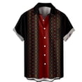 thumbnail image 5 of Chemise Décontractée à Manches Courtes pour Hommes, Tenue de Plage de Voyage d'Été avec Impression Numérique 3D, Chemise Légère et Respirante pour Hommes, 5 of 5