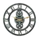 thumbnail image 1 of Reloj de pared redondo de cuarzo decorativo de 12 pulgadas para exteriores y sala de estar. azul antiguo, 1 of 8
