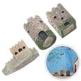 thumbnail image 6 of WEUVEB Resin European Castle Figurines Assorted Color Ideal for Sand Table 3Pcs, 6 of 8