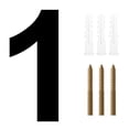 thumbnail image 1 of 8 inch Modern Floating House Numbers Large Black Shadow Home Address Garage Gate, 1 of 10