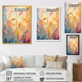 thumbnail image 4 of Designart "Breezy Meadows in Yellow and Pink II" Landscapes Framed Wall Art - Traditional Yellow Meadow Entryway Framed Wall Art, 4 of 6