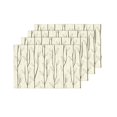 thumbnail image 4 of MKHERT Leaves Gorgeous Seamless Vintage Tree Twigs Placemats Table Mats for Dining Room Kitchen Table Decoration 12x18 inch,Set of 4, 4 of 4