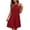 Wine Dress, variant on Women's Halter Neck Sleeveless Mini Dress Casual Loose Fit A Line Short Dress Lightweight Summer Sundress Beach Vacation Outfit Wine