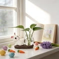 thumbnail image 3 of RKSTN Easter Ceramic Rabbit-Shaped Hydroponic Vase, Transparent Hydroponic Flower Arrangement Vase B, 3 of 5