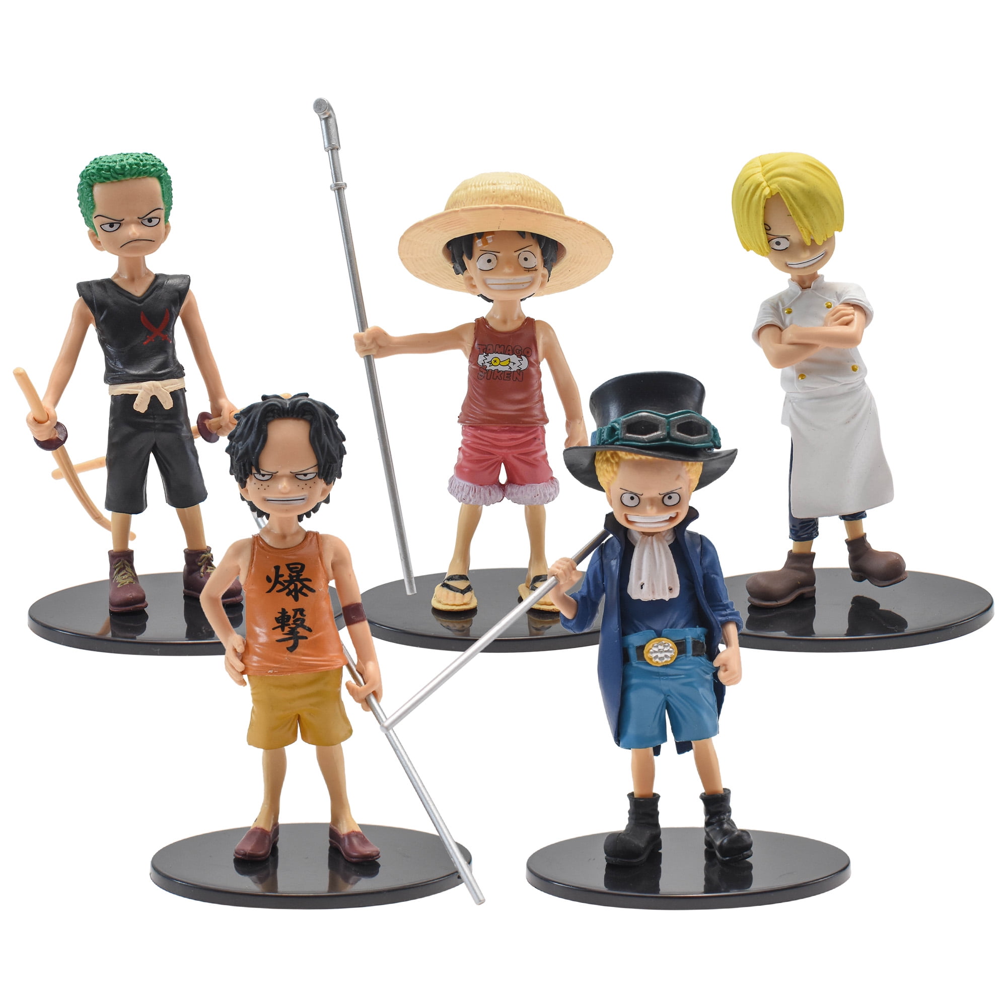 Anime Toys Collectible Doll Toy Gift For Anime Fans One Piece Anime Roronoa Zoro Luffy Figure Sanji Sabo Portgas D Ace Figurine Collectible Model Toy-2Action Figure Pvc Model Figure Toy Doll For