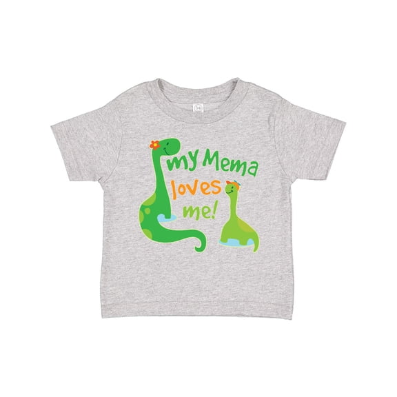 Inktastic My Mema Loves Me Grandson Dinosaur Boys Toddler T-Shirt