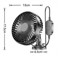 thumbnail image 5 of Suction Cup Car Fan Portable USB Fan 12V/24V Universal High Wind Silent Rotatable Small Noise Cooling Fan for Home Car, 5 of 6