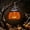 Orange2, variant on Wooden Halloween Hanging Ornament with LED Lights for Scary Home, Garden, and Party Decor - Perfect for Celebrations, Festivals, and Gifting to Friends and Loved Ones