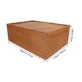 thumbnail image 2 of ELAYARD Vintage Light Brown Wooden Storage Box with Pullout Drawer for Jewelry and Keepsakes, 2 of 8