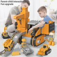 thumbnail image 4 of Construction Truck Toys Set, 4 In 1 Assembly Truck Diy Engineering Cars Building Playset, Kids Learning Assembly Cars Educational Toys Set, 4 of 5