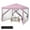 Pink_10*10FT, variant on Luku Instant 10x10 FT Pop Up Canopy, Heavy Duty Screen Tent with Netting, UV-Resistant Waterproof Top, Easy Set Up, Wheeled Carry Bag, Outdoor Event Shelter for Camping, Backyard, Beach