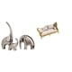 thumbnail image 1 of Figuras De Elefante De Cerámica Y Escultura De Sofá De Madera En Miniatura Coleccionables Para El Hogar, Estantería, Soporte De TV, Casa De Muñecas, Juguetes De Bricolaje, Simulación De, 1 of 8