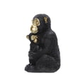 thumbnail image 3 of Sagebrook Home Polyresin 9" Monkey Figurine, Black, 3 of 3