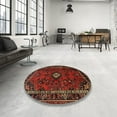 thumbnail image 3 of Ahgly Company Indoor Rectangle Traditional Dark Sienna Brown Persian Area Rugs, 2' x 5', 3 of 6