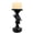 Raven, variant on Skull Candlestick Holder for Halloween Decoration, 2 Skulls Skeleton Spooky Decor Pillar Candle Holder, Antique Creepy Skeleton Black Taper Candle Holders for Halloween Christmas