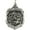 Sterling Silver, variant on Saint Michael Badge Religious Medal - Sterling Silver- 1/2 Inch X 2/3 Inch