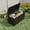 Black, variant on 99 Gallon Wicker Resin Deck Box with Handles & Hydraulic Rod, Waterproof Lockable Storage Container for Patio Furniture, Garden Tools and Pool Supplies