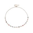 thumbnail image 2 of Collar de cristal y diamantes con cadena de clavícula de mujer de lucita coloreada, 2 of 5