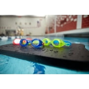 TYR Youth Fit Aqua Blaze Non-Mirrored Swim Goggles - 2 Pack Assorted