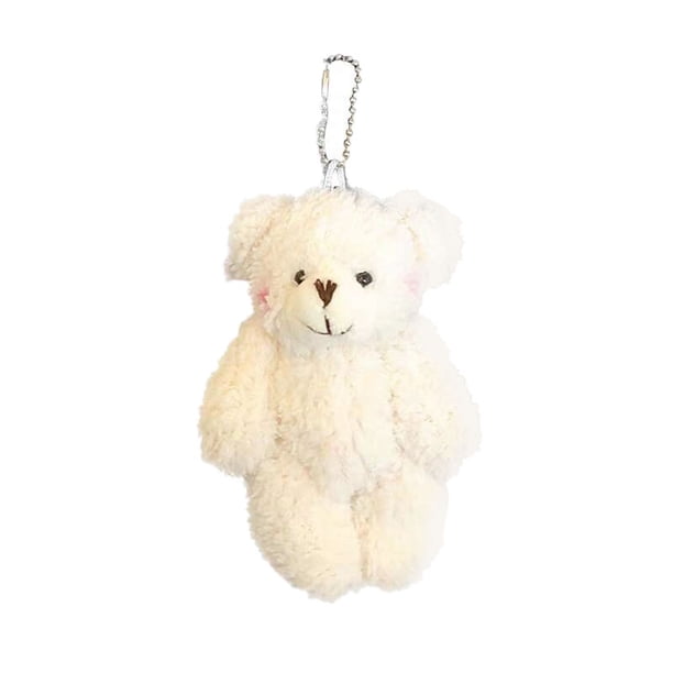 Colgante oso llavero colgante forma linda pequeño exquisito cómodo muñeco de peluche juguete para bolso de escuela ANGGREK Otros