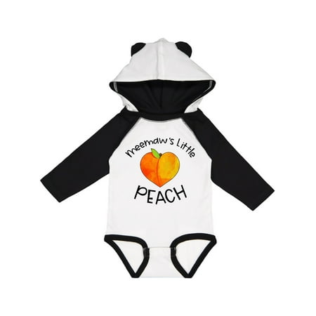 

Inktastic Meemaw s Little Peach Cute Peach Heart Gift Baby Boy or Baby Girl Long Sleeve Bodysuit