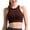 Coffee, variant on High-Strength Shockproof Sports Bra for Women Quick-Dry Moisture-Wicking Ribbed Fitness Training Top Lulu Effortless Chic Yoga Vest,White,8(L)