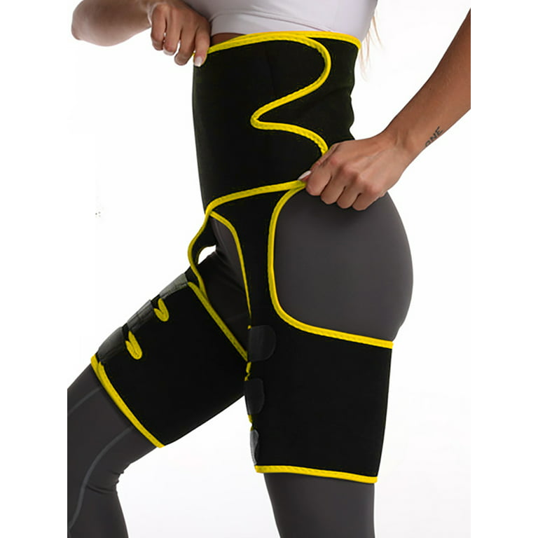 FUTATA Women 3 in 1 Waist Thigh Trimmer Workout Corset Tummy Control Waist  Trainer Slimming Butt Lift Shapewear Sport Girdle