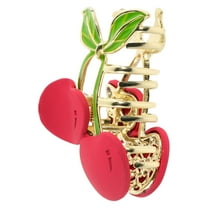 MLINS Cherry Hair Clips for Women Cute Barrettes for Girls Novelty Claw Clips Cherry Hair Clamps for Bun Hairstyles Fruit Hair Clips