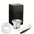 thumbnail image 1 of Compatible avec Capsule de Café en Acier Inoxydable Nespresso, Capsule de Café Réutilisable et Rechargeable, Tasse Filtre avec Brosse Cuillère, Anneau à Pression de Poudre, 1 of 8