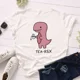 thumbnail image 3 of JFUNCY Camisetas de gran tamaño con estampado de dinosaurio de dibujos animados para mujer, camisetas holgadas informales de manga corta para mujer, camisetas de algodón de verano para mujer, 3 of 5