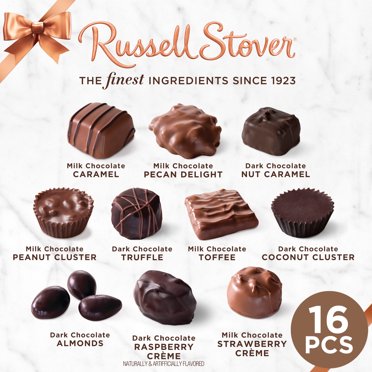 Russell Stover Assorted Chocolates – 2 Boxes, Pantry Favorite, Sweet Assortment Boxed Chocolates
