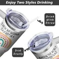 thumbnail image 3 of 40th Birthday Tumbler with Handle & Straw, 40 Oz Stainless Steel 40th Birthday Cup, 40th Birthday Gifts Women Unique, Happy 40th Birthday Gifts for Women, 40 Year Old Birthday Gifts for Women, 3 of 6