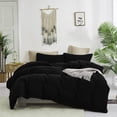 thumbnail image 7 of Wehilion 4pcs Bed Sheets,Bedding Set Fitted Sheet for Kids Boys Girls Teens Room Decor All-Season Bedding Set Shams for Queen Size Bed, 1*flat sheet, 1*fitted sheet, and 2*pillowcases,Black, 7 of 7