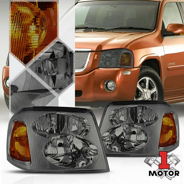 Smoke Tinted Headlight Head Lamp Amber Turn Signal Reflector for 0209
