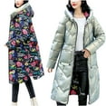 thumbnail image 2 of PVCS Winter Woman Lengthened And Thickened Medium Length Down Cotton Jacket, 2 of 9