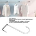 thumbnail image 4 of Crochets de Porte, Acier Inoxydable Multifonctionnel Grande Capacité de Charge Moderne Blanc 4 Pcs Crochets de Porte Gain de Place pour Chapeau pour Armoires, 4 of 8